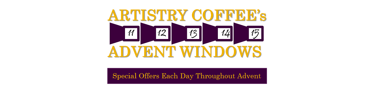 Artistry Coffee's Advent Windows