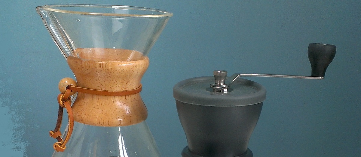 Chemex and grinder